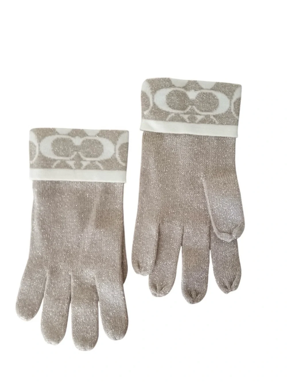 Coach knit gloves